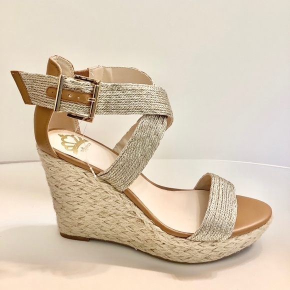 Fergalicious Shoes - NWT Fergalicious Maxi Strappy Wedge Sandal